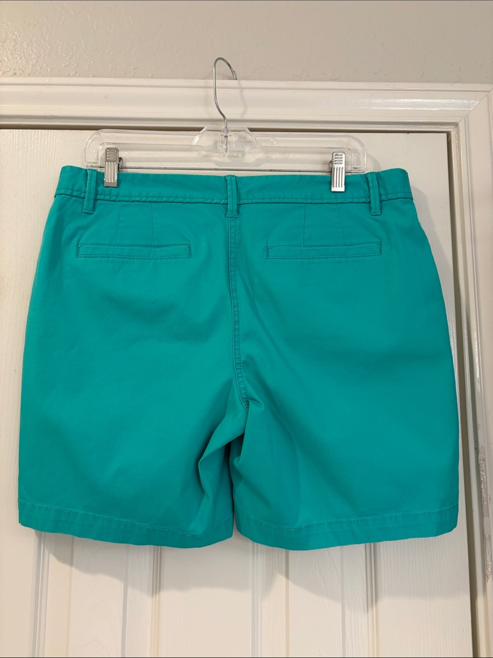 Talbots Teal Casual Cotton Girlfriend Chino Shorts - 7” inseam - Picture 3 of 5